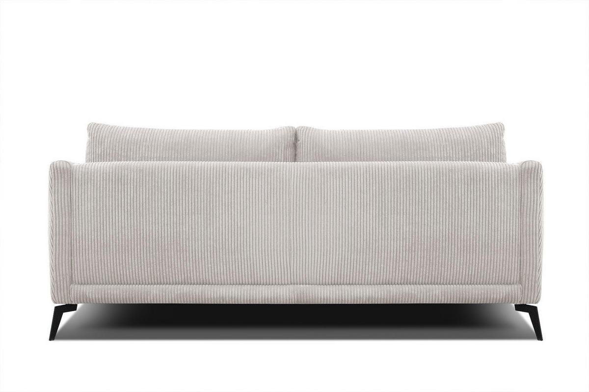 SOFA VILT 3-Sitzer, weiß - Schwarz/Weiß, Holzwerkstoff/Kunststoff (202/89/94cm) - Courtois Laville