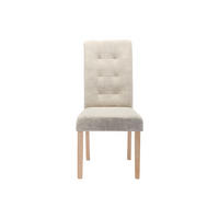 STUHL - 48 cm x 61 cm - stoff - cremefarben Villosa - Creme, Textil (48/100/61cm) - Vente-Unique