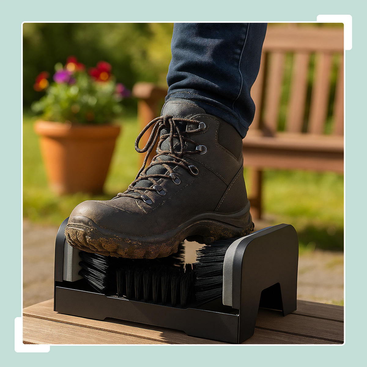 SCHUHABSTREIFER - Schwarz, Holz/Kunststoff (23/10.5/15.5cm) - Relaxdays