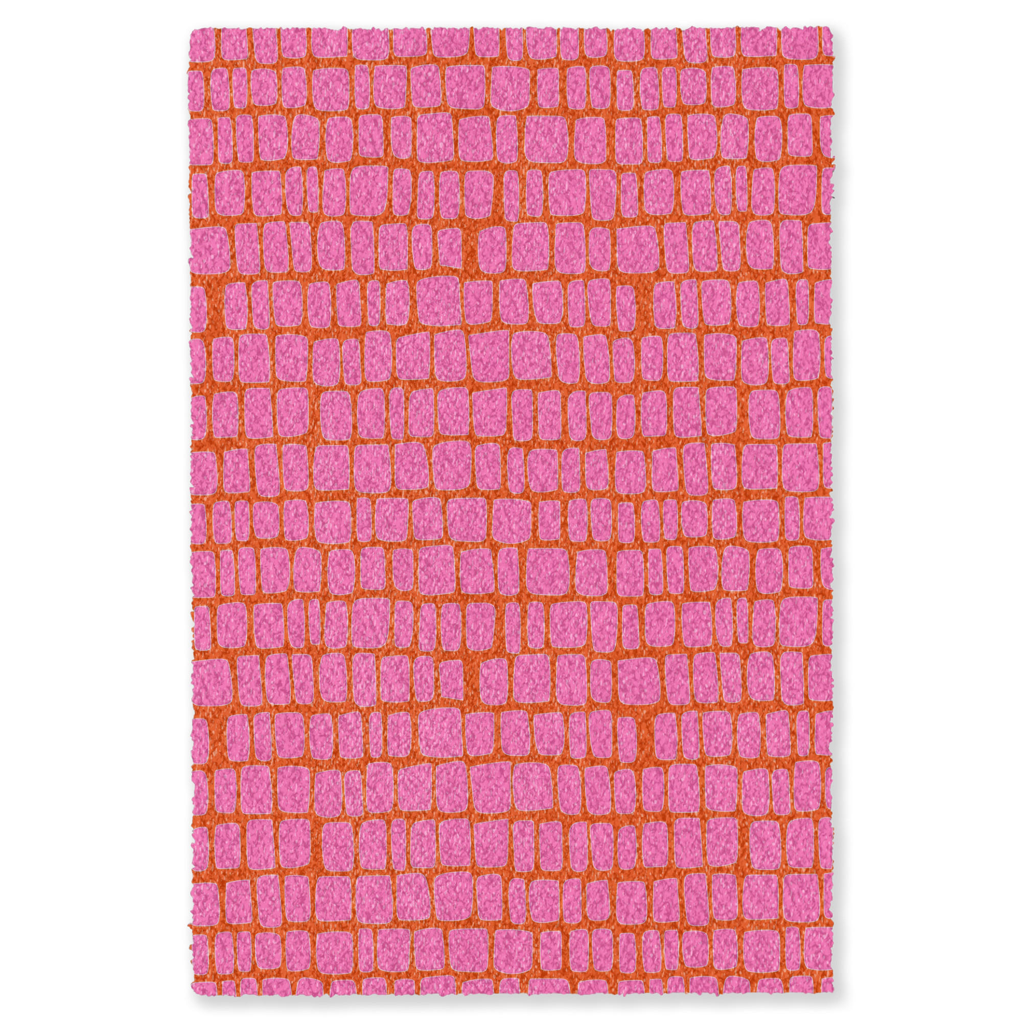 TEPPICH - Bio - Gitter - Rosa - 150x230 cm - Pink, Kunststoff/Textil (150/0.4cm) - OnlyWow