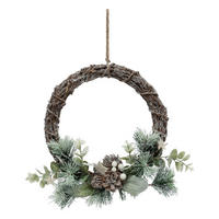 TÜRDEKORATION Zapfen/Zweige Ø 25 cm - Multicolor, Naturmaterialien (25/28/2.5cm) - Atmosphera Createur d´interieur
