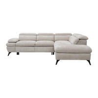 SCHLAFSOFA - 5 Personen - Stoff - Beige - - Beige, Textil (280/79/233cm) - Vente-Unique