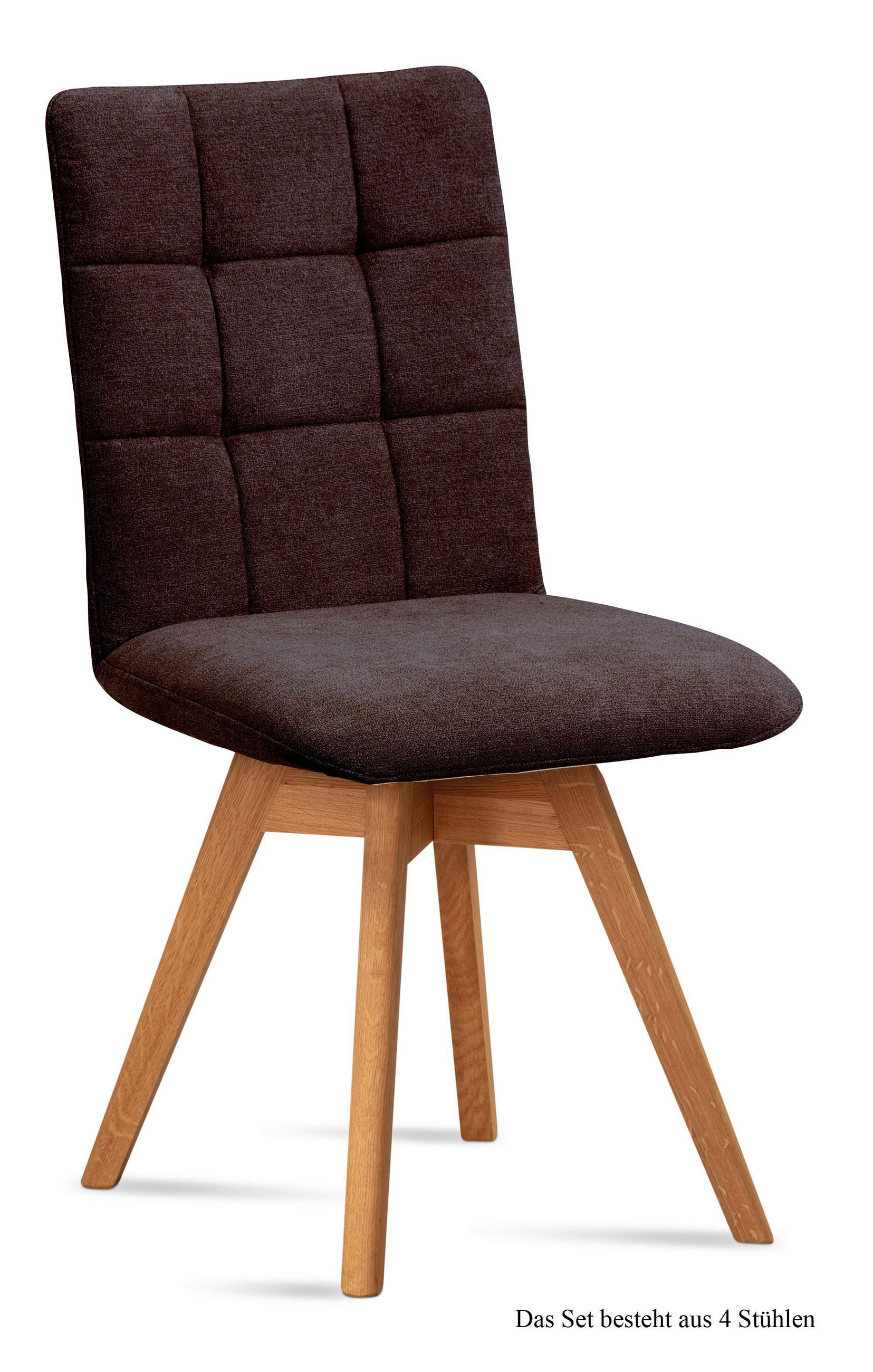 ESSZIMMERSTUHL drehbar (4er-Set) Doria 47x91x60 Eiche geölt/Espresso - Eichefarben/Dunkelbraun, Kunststoff (60/91/47cm) - 58aufmkessel