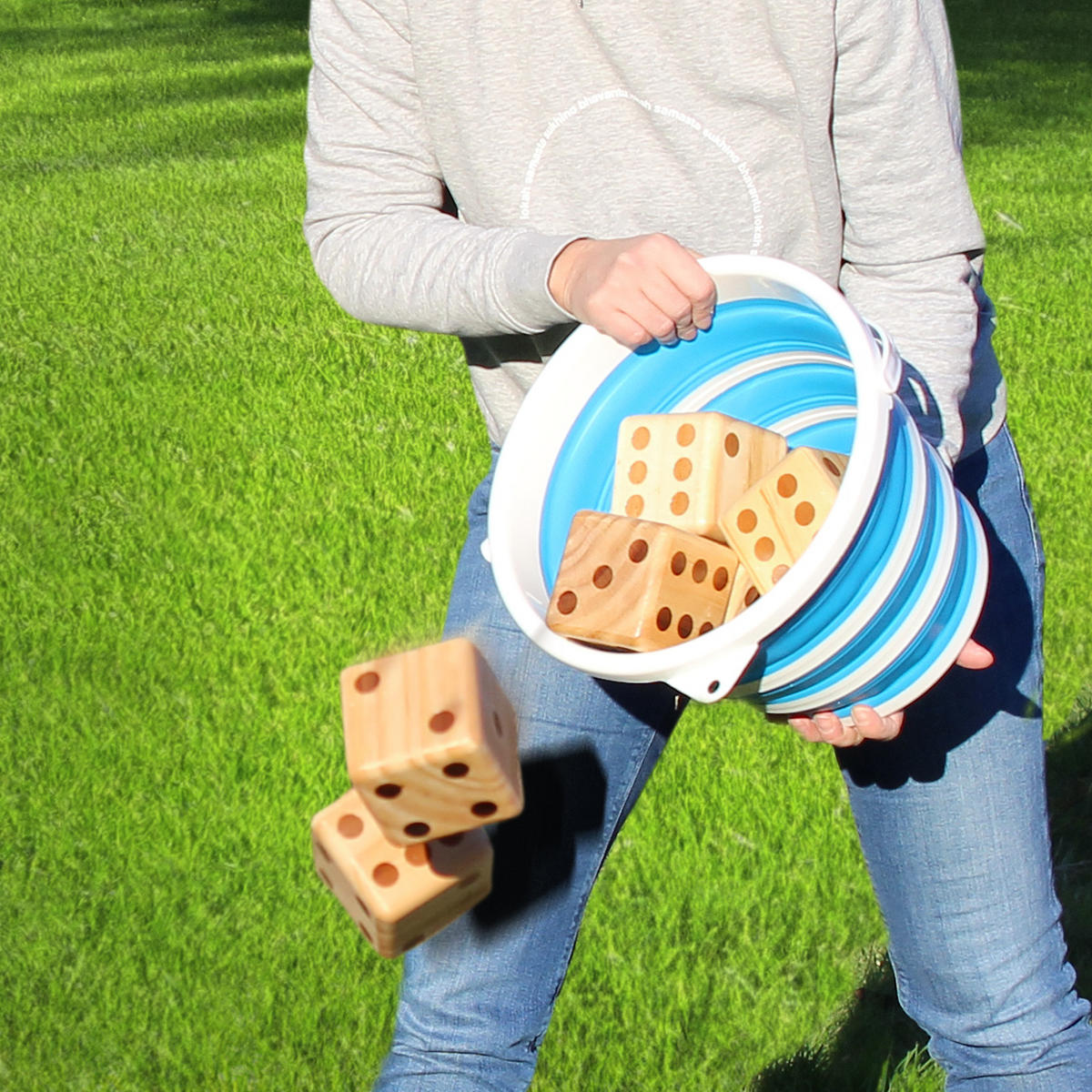 WÜRFELSPIEL Chuck - Naturfarben, Holz (33/33cm) - Toyfel