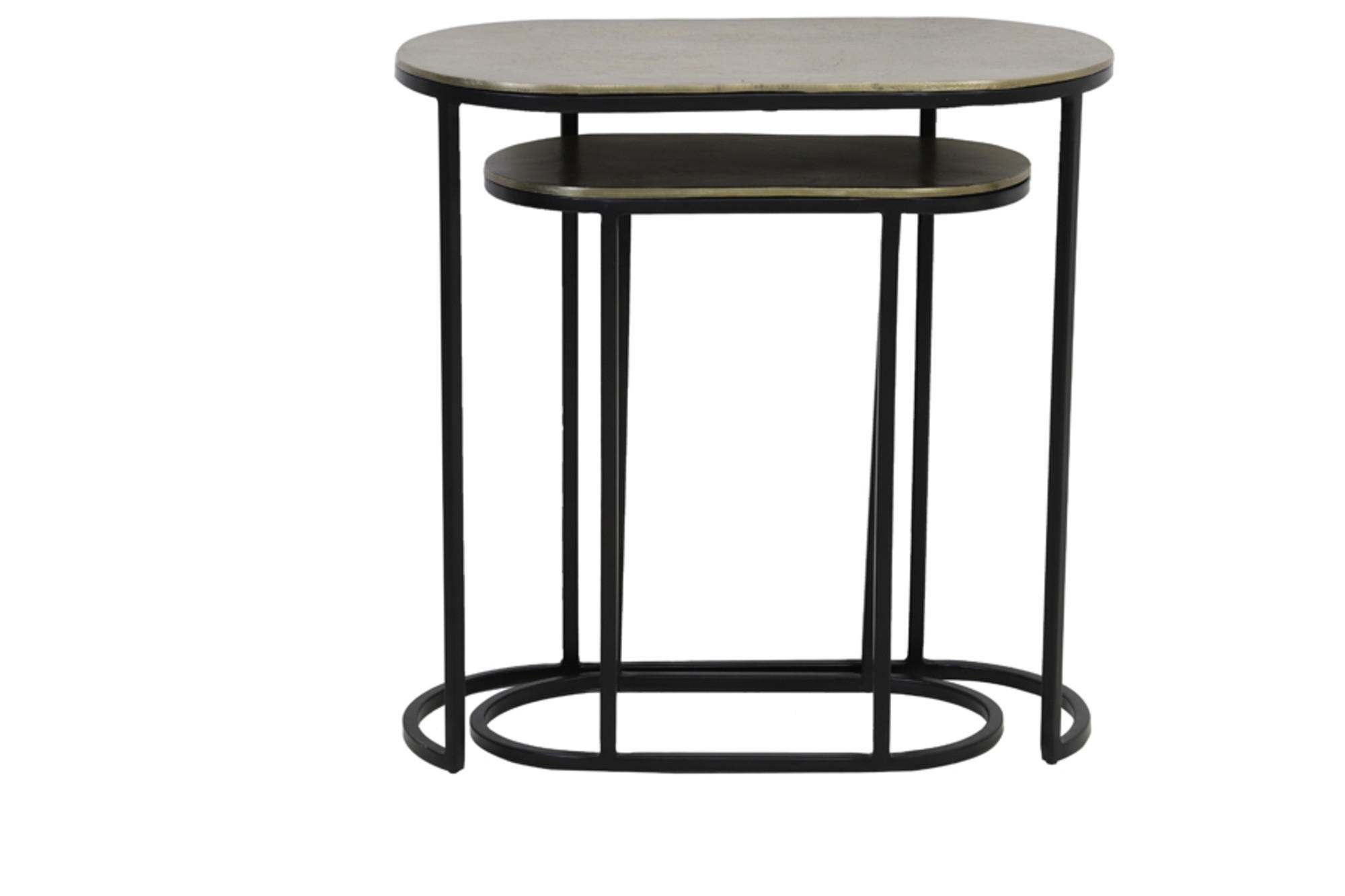 BEISTELLTISCH Bocov Bronze 53/26/53 cm 2er-Set - Bronzefarben, Metall (53/26/53cm) - Light & Living
