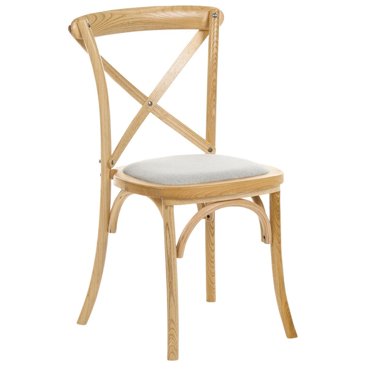 ŽIDLE sada 2 ks Dřevo Světle hnědá/Béžová Lyons - světle hnědá, dřevo (50/88/55cm) - Beliani