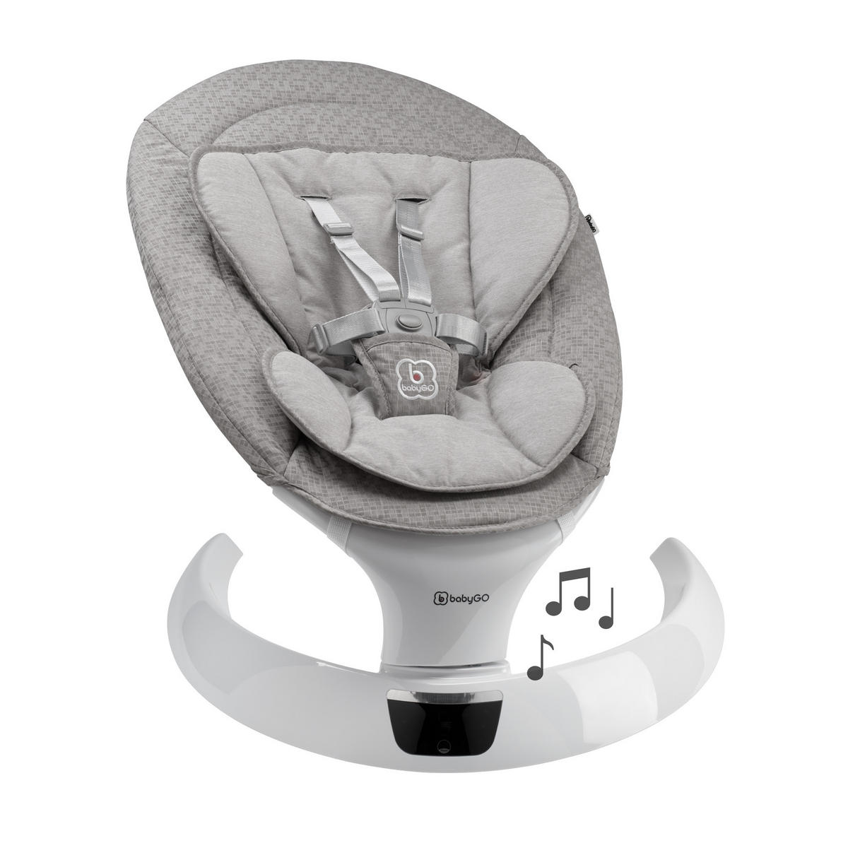 BABYWIEGE Swing grau - Grau, Kunststoff (58/62/71cm) - BabyGo