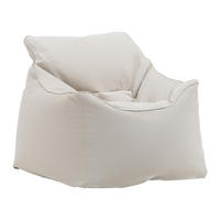SITZSACK Storvik Beige - Hellgrau, Textil (100/75/100cm) - Mömax