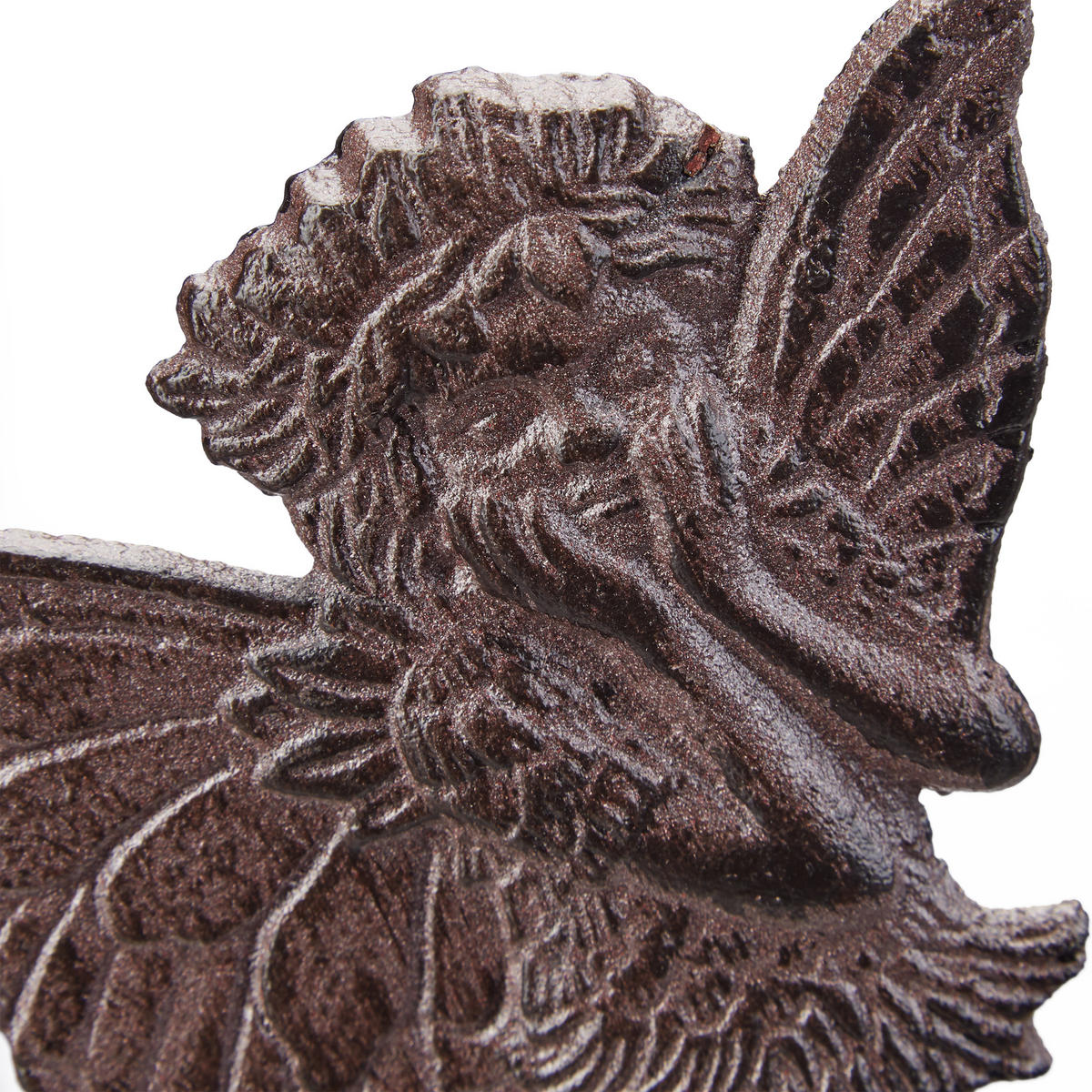 SCHLAUCHHALTER - Braun, Metall (24/24/15cm) - Relaxdays