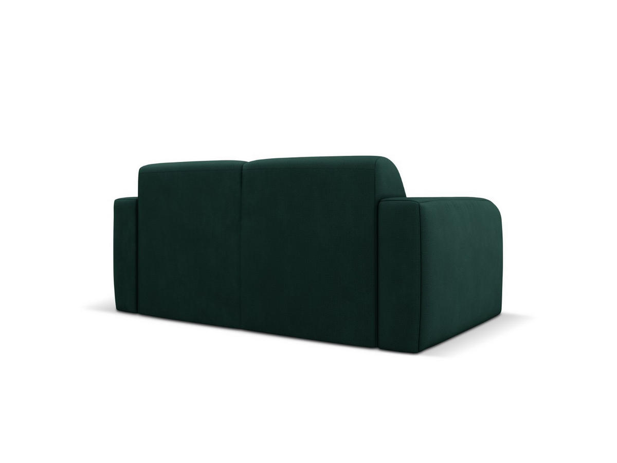 SOFA Molino aus strukturiertem Stoff flaschengrün 2 Sitzplätze - Dunkelgrün, Textil (95/72/170cm) - Micadoni