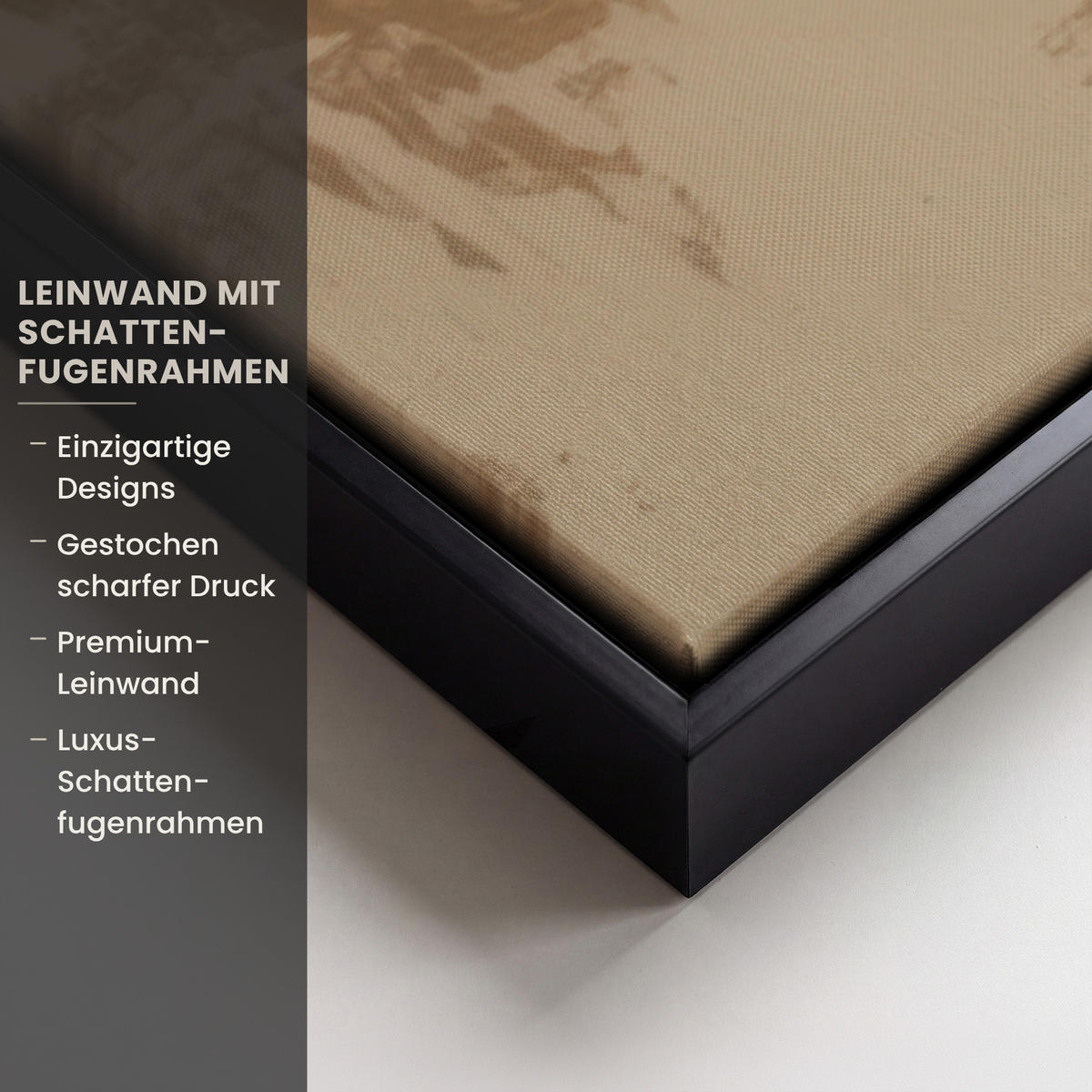 LEINWAND Bilder mit Rahmen - Frau - Gold - Abstrakt - Textur - 140x90 - Goldfarben, Textil (140/90cm) - MuchoWow