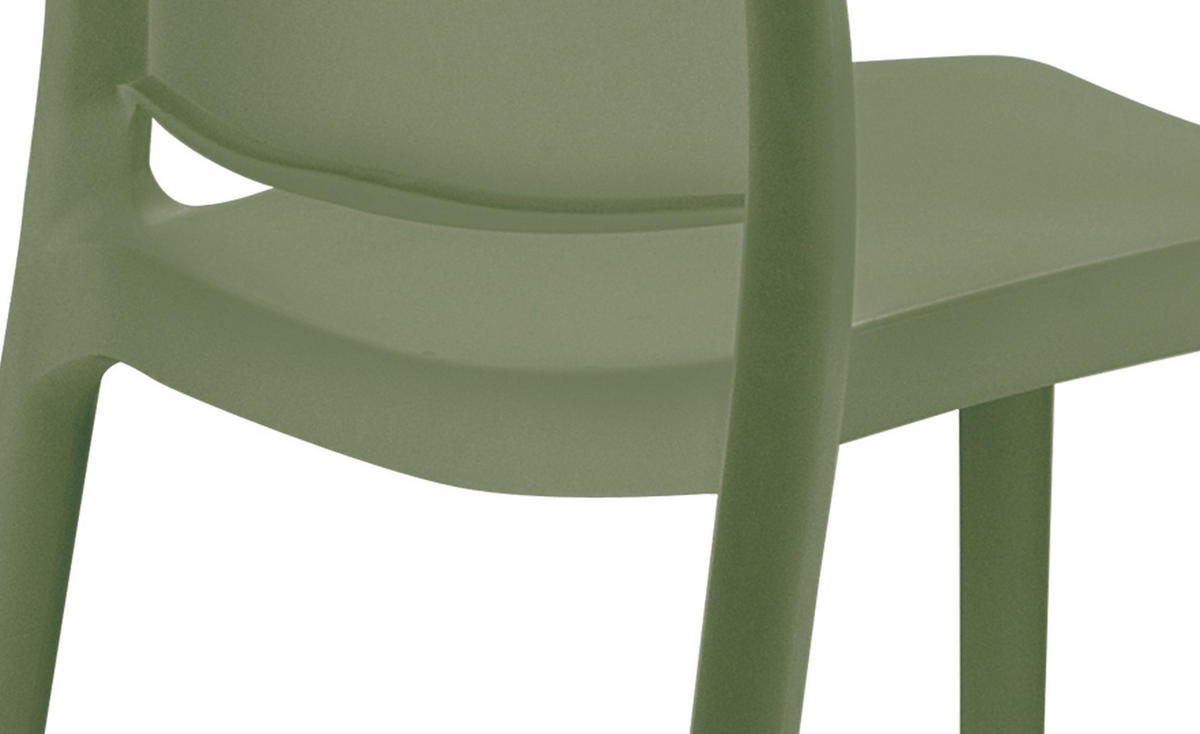 STUHL Maya oliv - Grün, Kunststoff (44/81/50cm) - TPFGarden