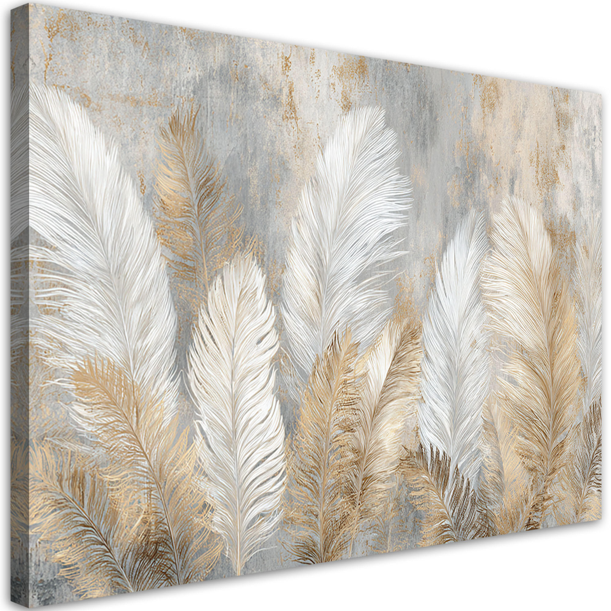 Feeby Leinwandbilder, Grau 120x80 cm