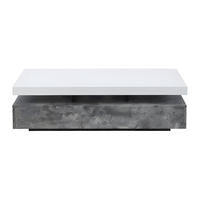 COUCHTISCH - 120 cm x 60 cm - Holz, Platte - Grau, Weiß - FELIX - Weiß/Grau, Holz (60/120/35cm) - Vente-Unique