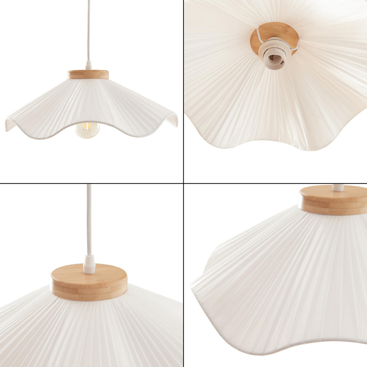 HÄNGELEUCHTE Broadway - Weiß, Textil/Metall (41/41/144cm) - lux.pro