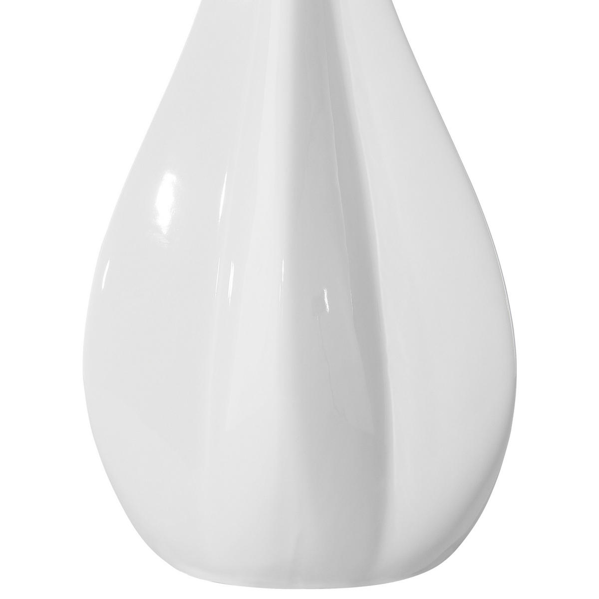 TISCHLAMPE Santee 32/32/60 cm - Weiß, Keramik (32/32/60cm) - Beliani