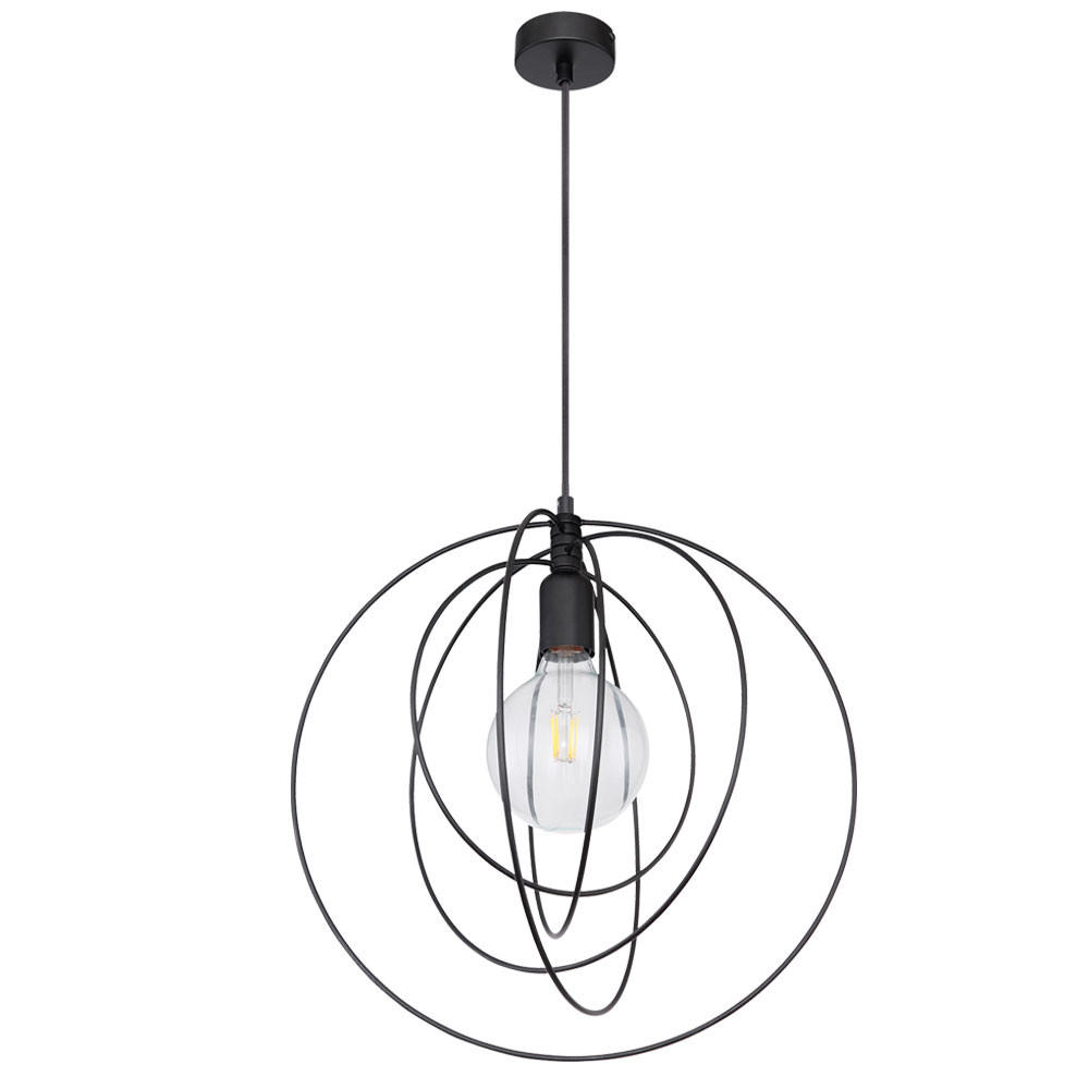 Globo Lighting Hängeleuchte Schwarz 40.2x120x40.2 cm