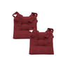 STUHLKISSEN Fino mit Schleifenband 2er Set rot - Rot, Textil (46/42/7cm) - Magma Heimtexx