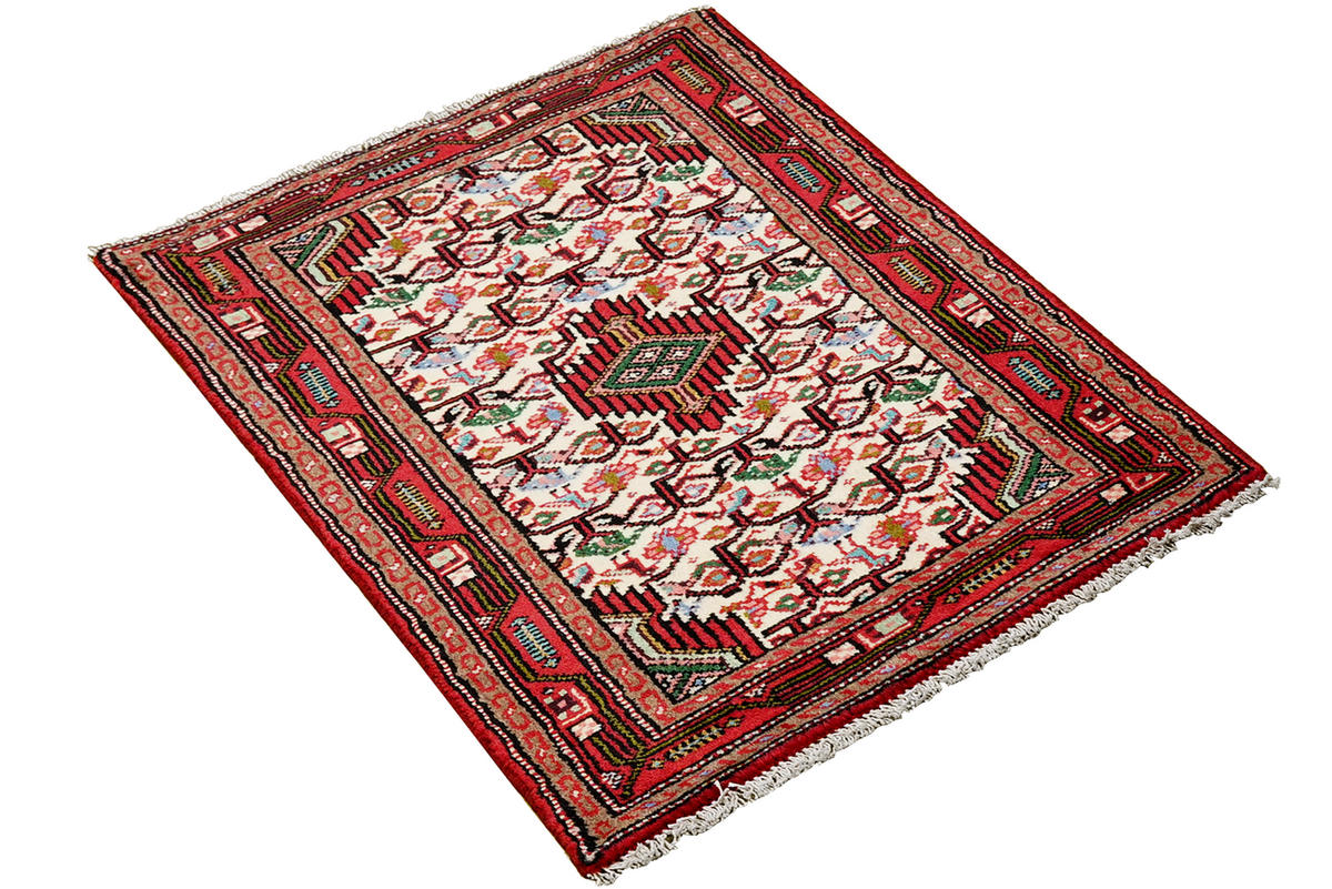 TEPPICH Assadabad Mehrfarbig 97/59 cm Schurwolle - Multicolor, Textil (59/97cm) - Looma