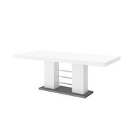 ESSTISCH rechteckig Weiß Hochglanz 160/89/75 cm - Weiß Hochglanz, Holzwerkstoff (89/160/75cm) - designimpex