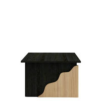 COUCHTISCH Baxley Schwarz Walnuss 9116 - Walnussfarben/Schwarz, Holzwerkstoff (70/70/45cm) - moebel17