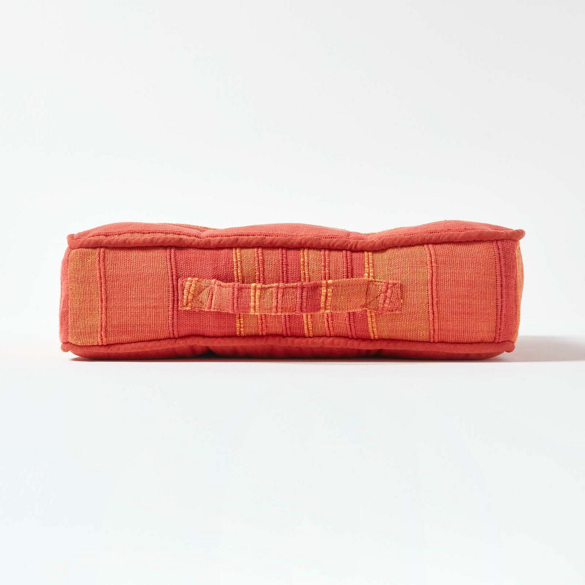 SITZKISSEN Morocco terracotta gestreift 40/40/8 cm - Terra cotta, Textil (40/40/8cm) - Homescapes