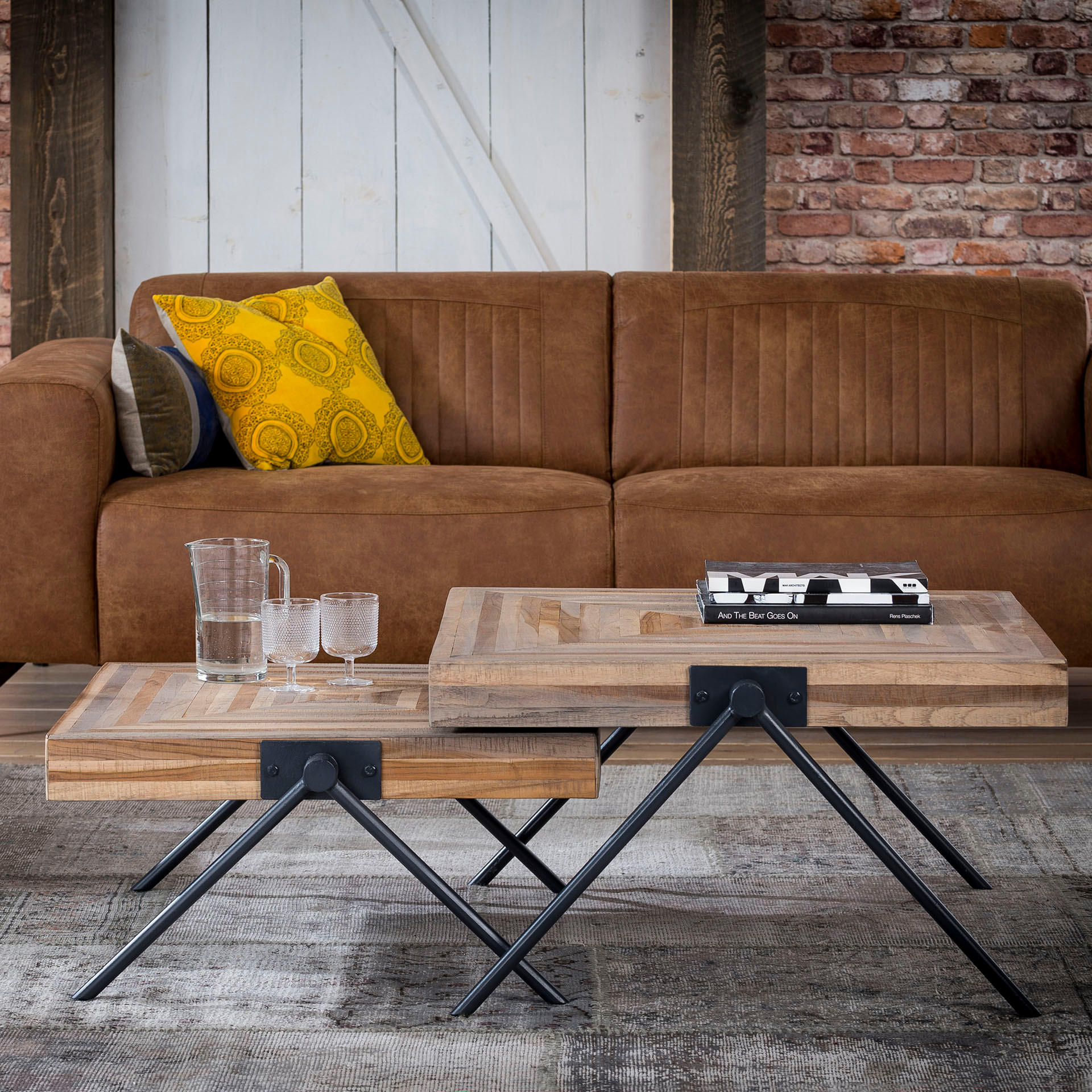COUCHTISCH Teca Braun 70/70/33 cm - Braun, Holz (70/70/33cm) - Hoyz Collection