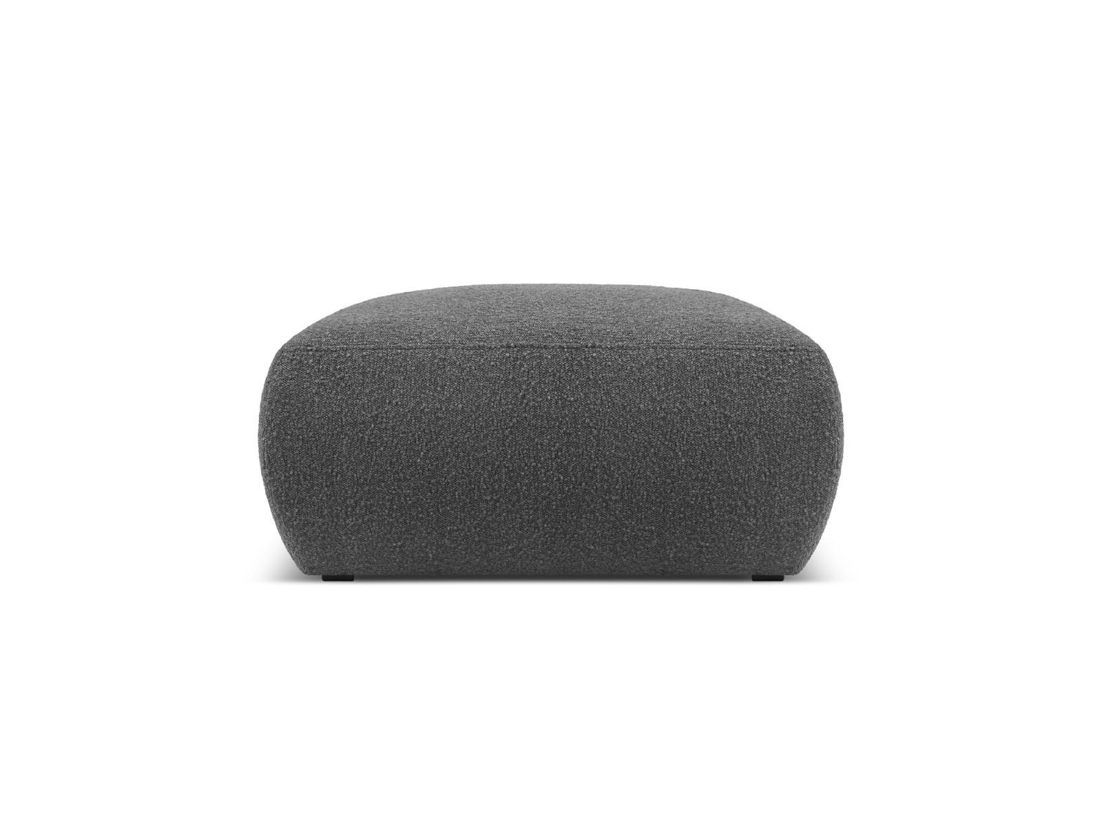POUF Molino aus Boucle dunkelgrau - Dunkelgrau, Textil (75/36/75cm) - Micadoni