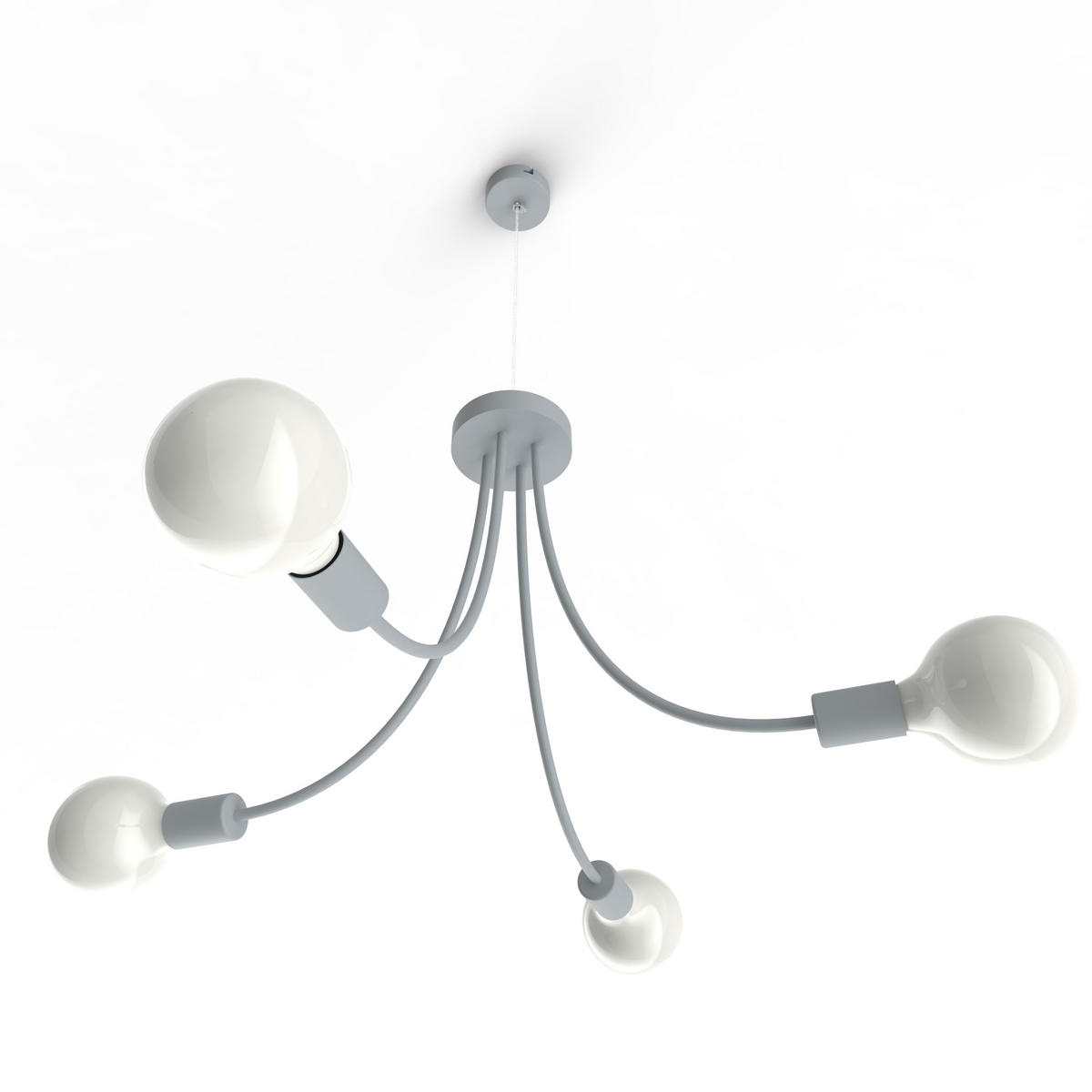 HÄNGELEUCHTE - Grau, Metall (60/60/40cm) - Lumicom