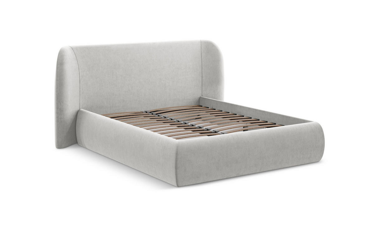 POLSTERBETT mit Bettkasten und Lattenrost 180x225 Grau - Dunkelgrau/Schwarz, Kunststoff/Textil (140/200cm) - Makamii