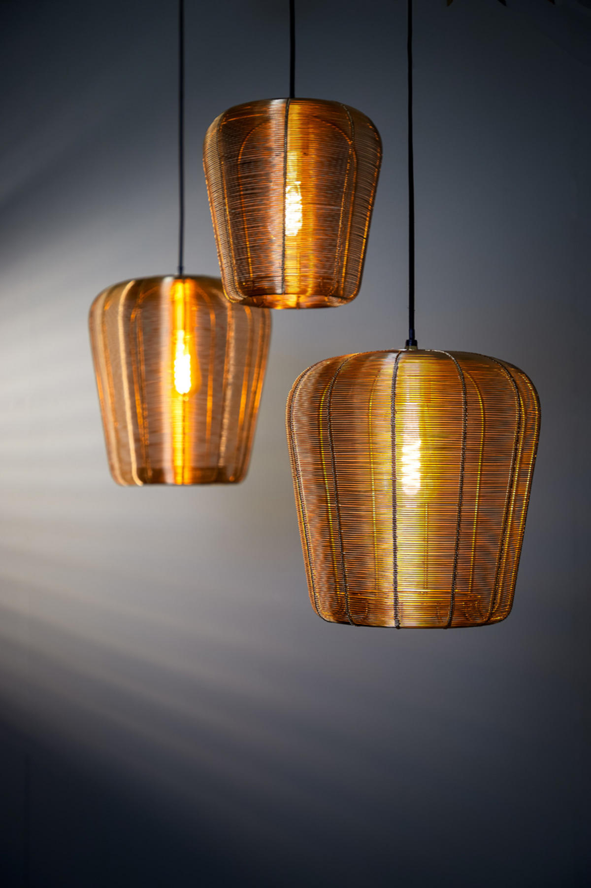 HÄNGELAMPE Adeta Gold Ø28/30 cm - Goldfarben, Metall (28/28/30cm) - Light & Living