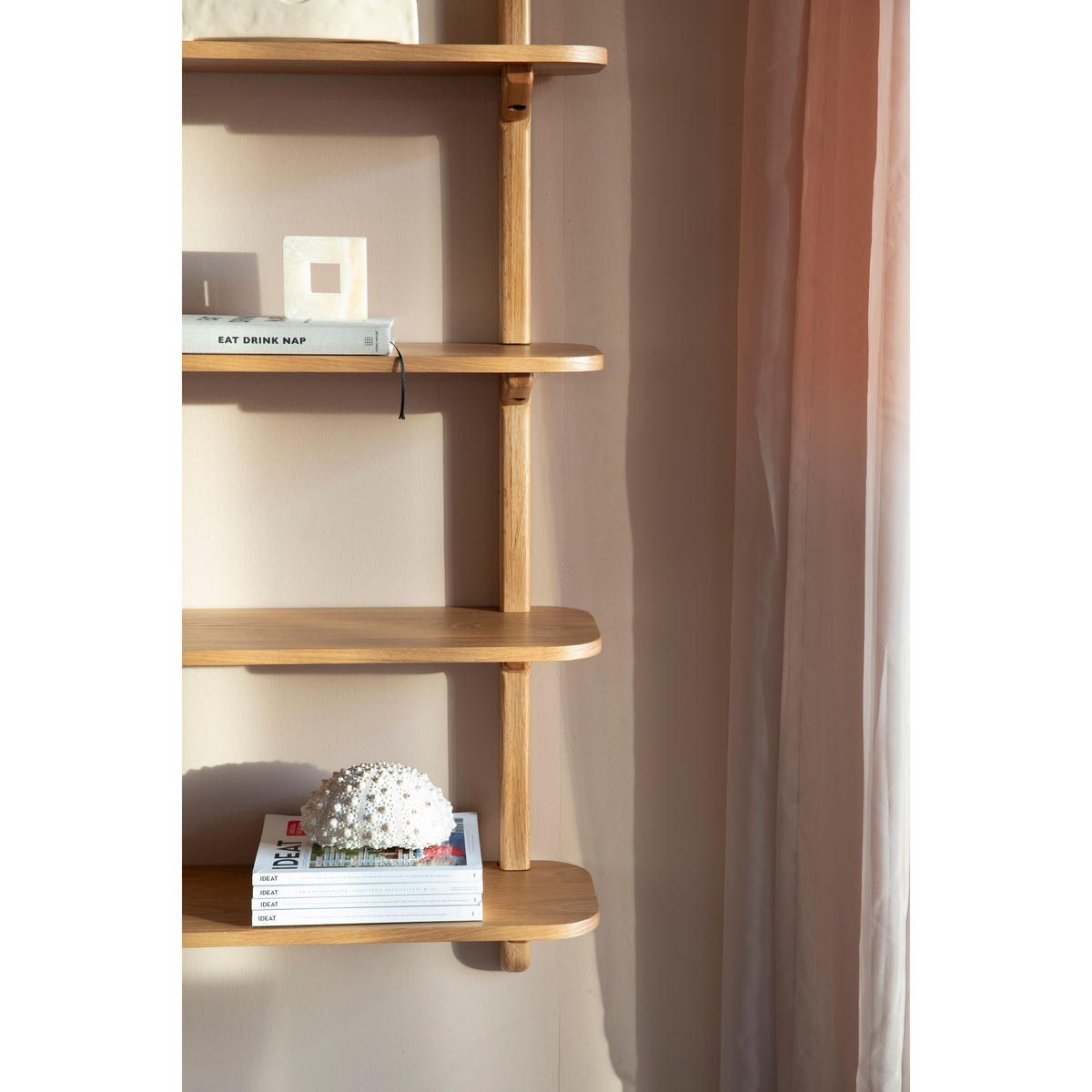 WANDREGAL Hogar Natur Eiche - Naturfarben, Holzwerkstoff (80/160/25cm) - Zuiver