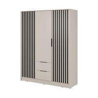 KLEIDERSCHRANK – 155 cm – Nelly – Kaschmir - Kaschmir, Holzwerkstoff (155/200/51cm) - hi-markt