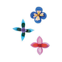 WANDDEKO Leucht Papierblume 4/19.5 cm - Multicolor, Wellpappe (4/19.5/19cm) - KUNSTLOFT