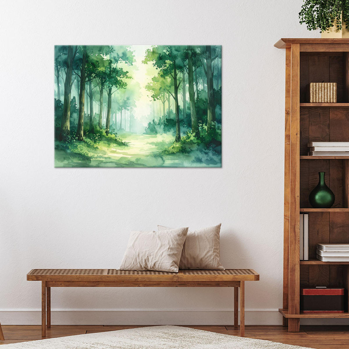 LEINWANDBILD Natur und Botanik 30x20cm - Grün, Textil (30/20cm) - Feeby