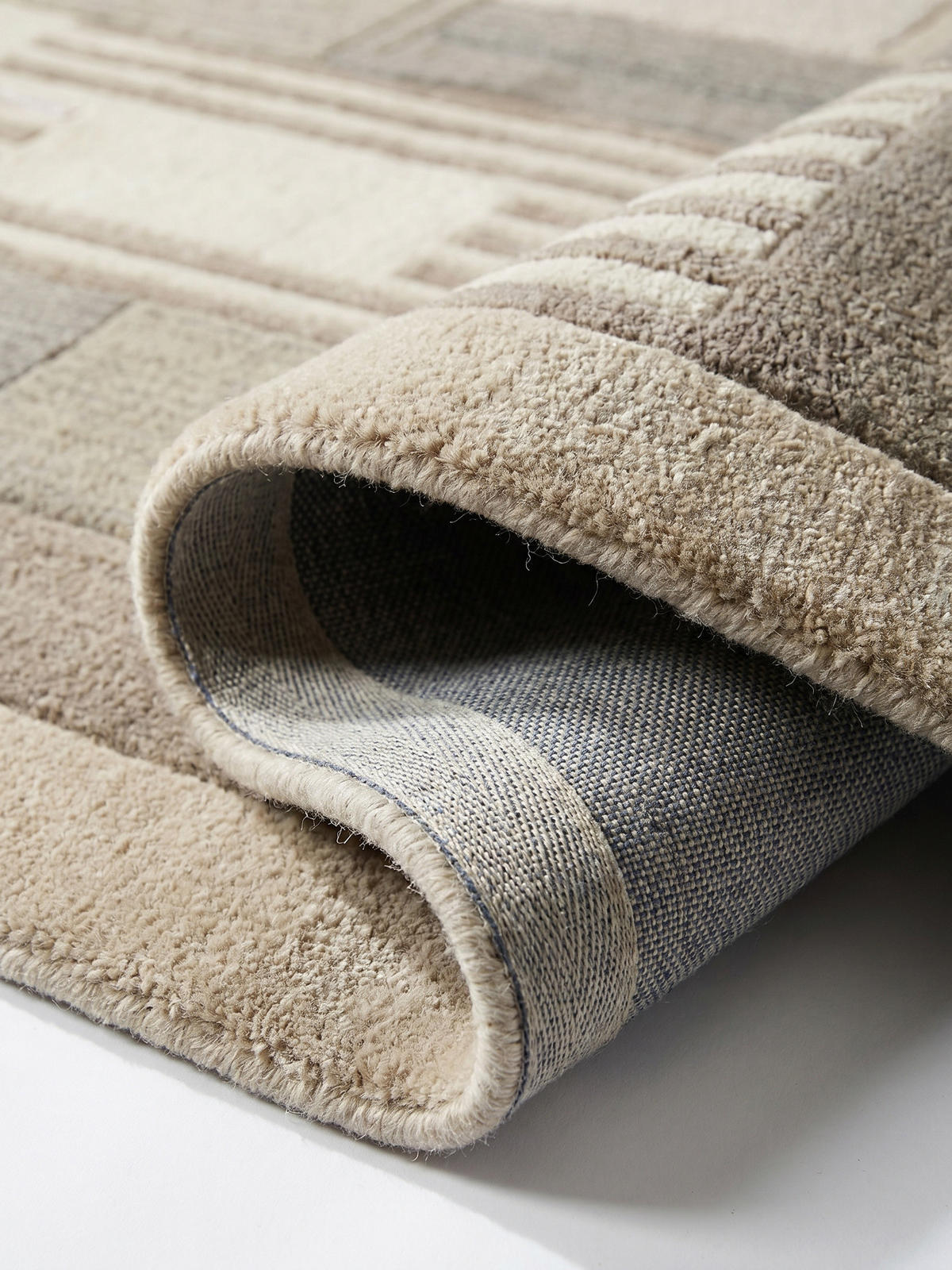 WOLLTEPPICH EDALE, geometrisch, Natur, 200 x 300 cm - Beige, Textil (200/300cm) - KADIMA DESIGN