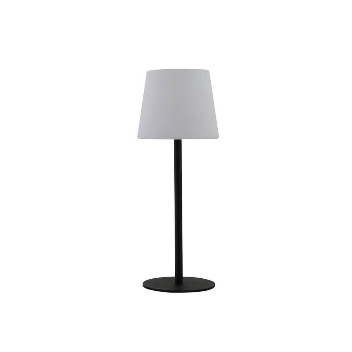 SOLARLAMPE CLARA - Weiß, RGB-Farben, Tischlampe - Weiß, Kunststoff/Metall (14.5/14.5/40cm) - Home Deluxe
