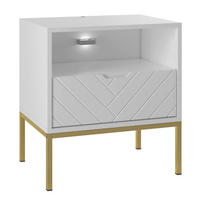 NACHTTISCH Daria Weiß - Weiß, Holzwerkstoff (53/77/39cm) - Petits-meubles