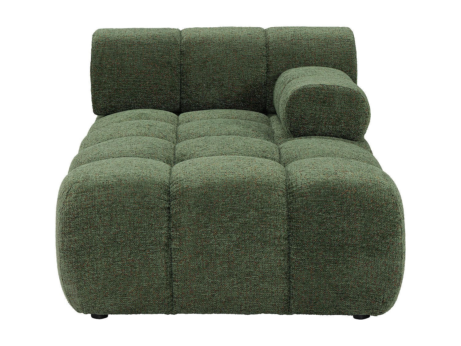 RECAMIERE ohne Schlaffunktion - 1 Person - stoff - grün Facivil - Grün, Textil (94/70/156cm) - Vente-Unique