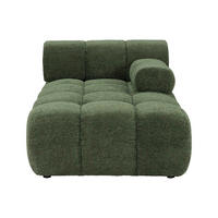 RECAMIERE ohne Schlaffunktion - 1 Person - stoff - grün Facivil - Grün, Textil (94/70/156cm) - Vente-Unique