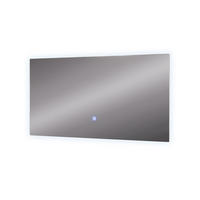 KOUPELNOVÉ ZRCADLO Miral Sklo - čirá, sklo (80/2.8/40cm) - Vicco