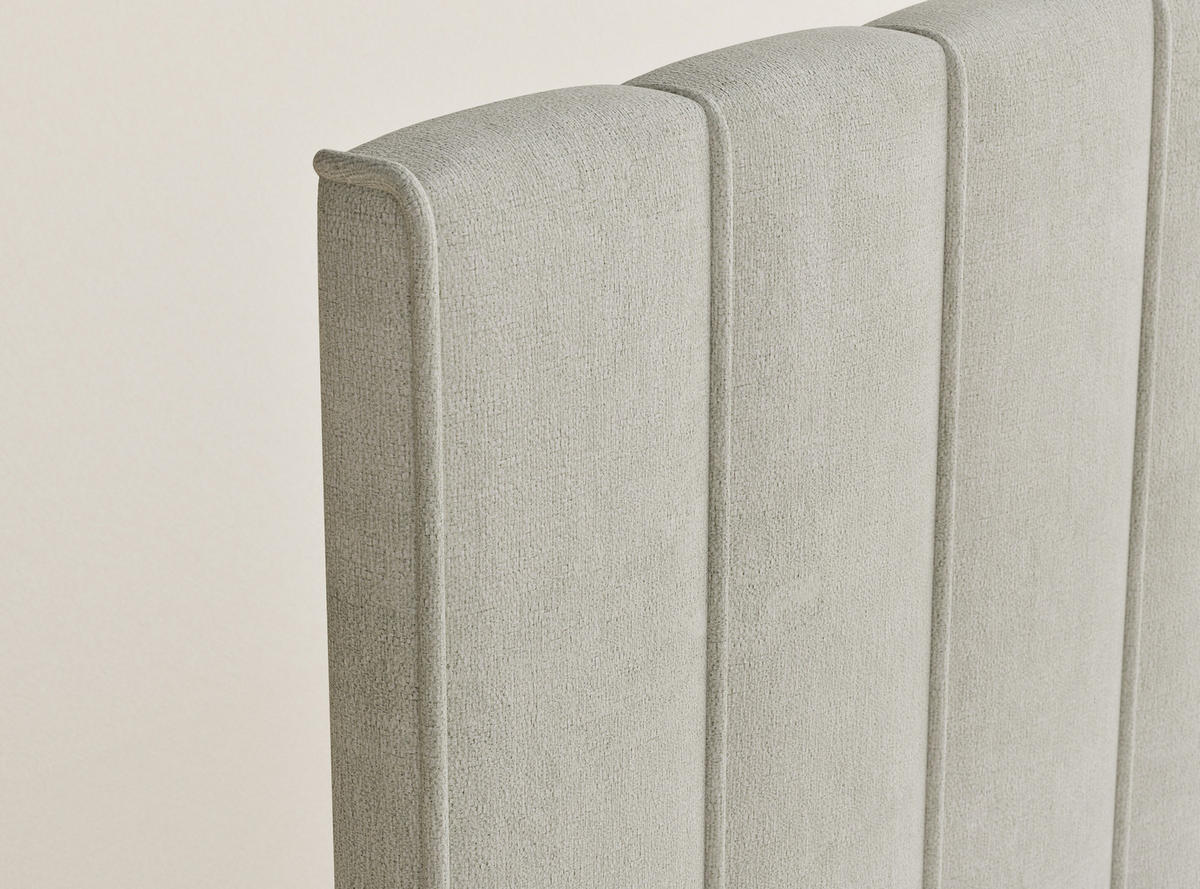 BOXBETT Moretti 140/200 cm, in Creme, Bettkasten, Matratze, Topper - Creme/Schwarz, Holz/Holzwerkstoff (140/200cm) - Maison de Reve