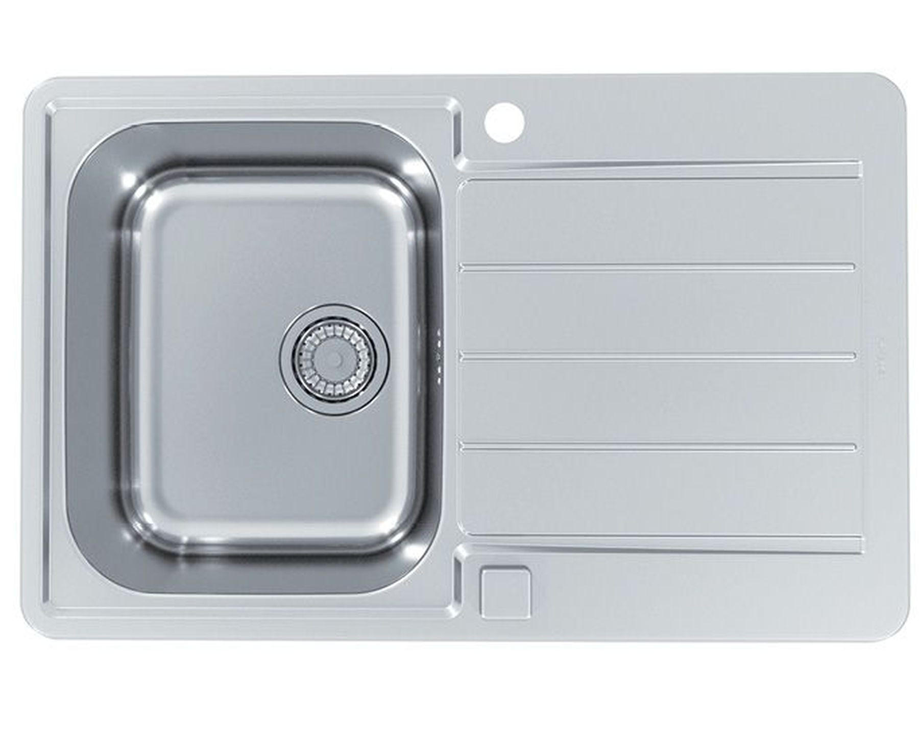KÜCHENSPÜLE 79x50cm Edelstahl Einbauspüle Line max 80 Schrank ab 50 cm - Edelstahlfarben, Metall (50/19/79cm) - Alveus