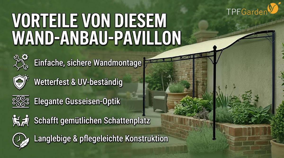ERSATZDACH für Pavillon Mandala, ecru - Naturfarben, Kunststoff (300/0.3/250cm) - TPFGarden