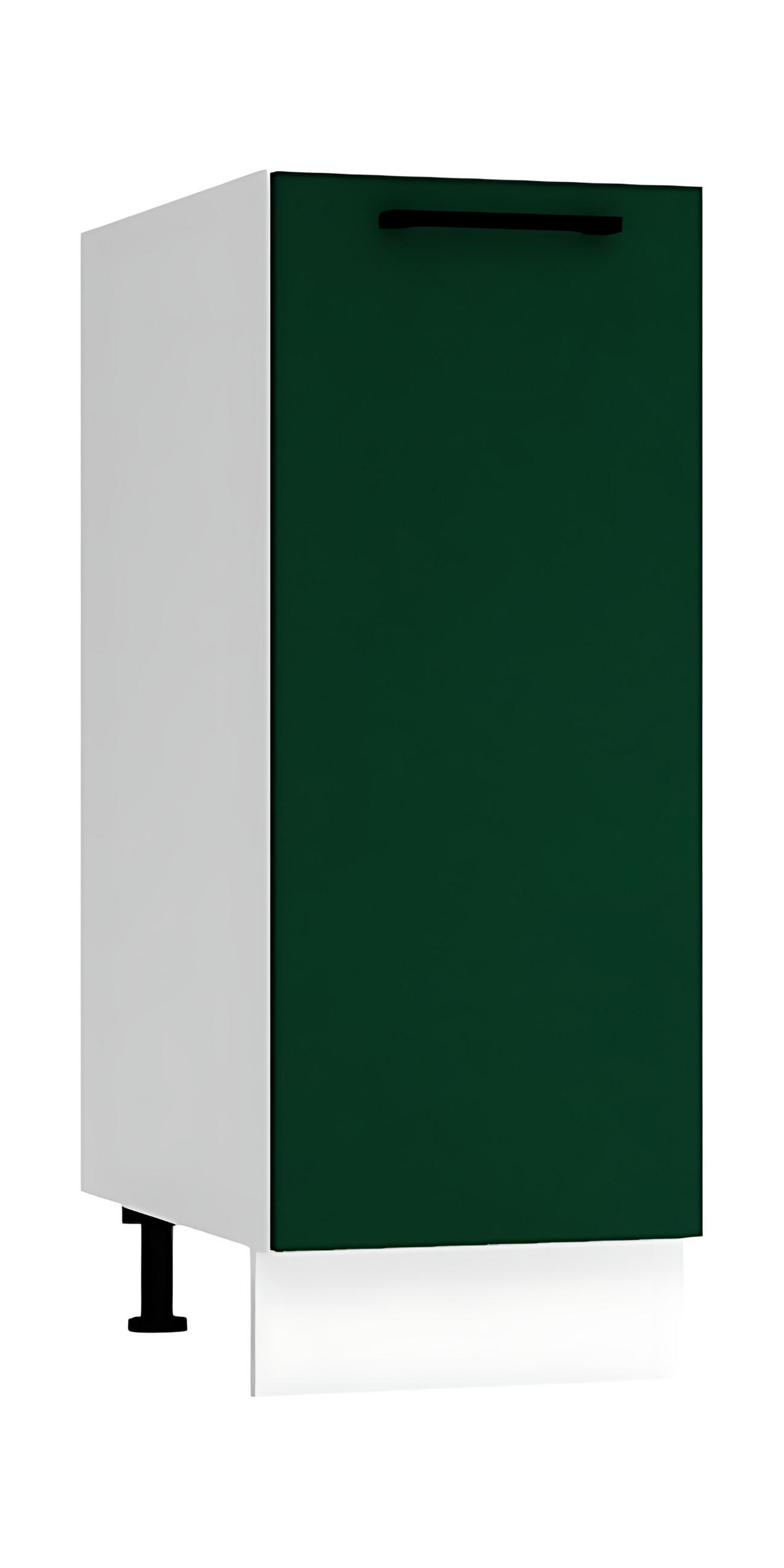 UNTERSCHRANK D30 P/L - Morvex - Funktionales Küchenelement - Dunkelgrün, Holz/Metall (30/82/52.4cm) - ROYAL24_MARKT
