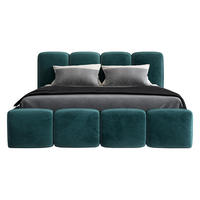 POLSTERBETT DONA 160x200 Mintgrün - Mintgrün, Textil (160/200cm) - A&J MöbelLand