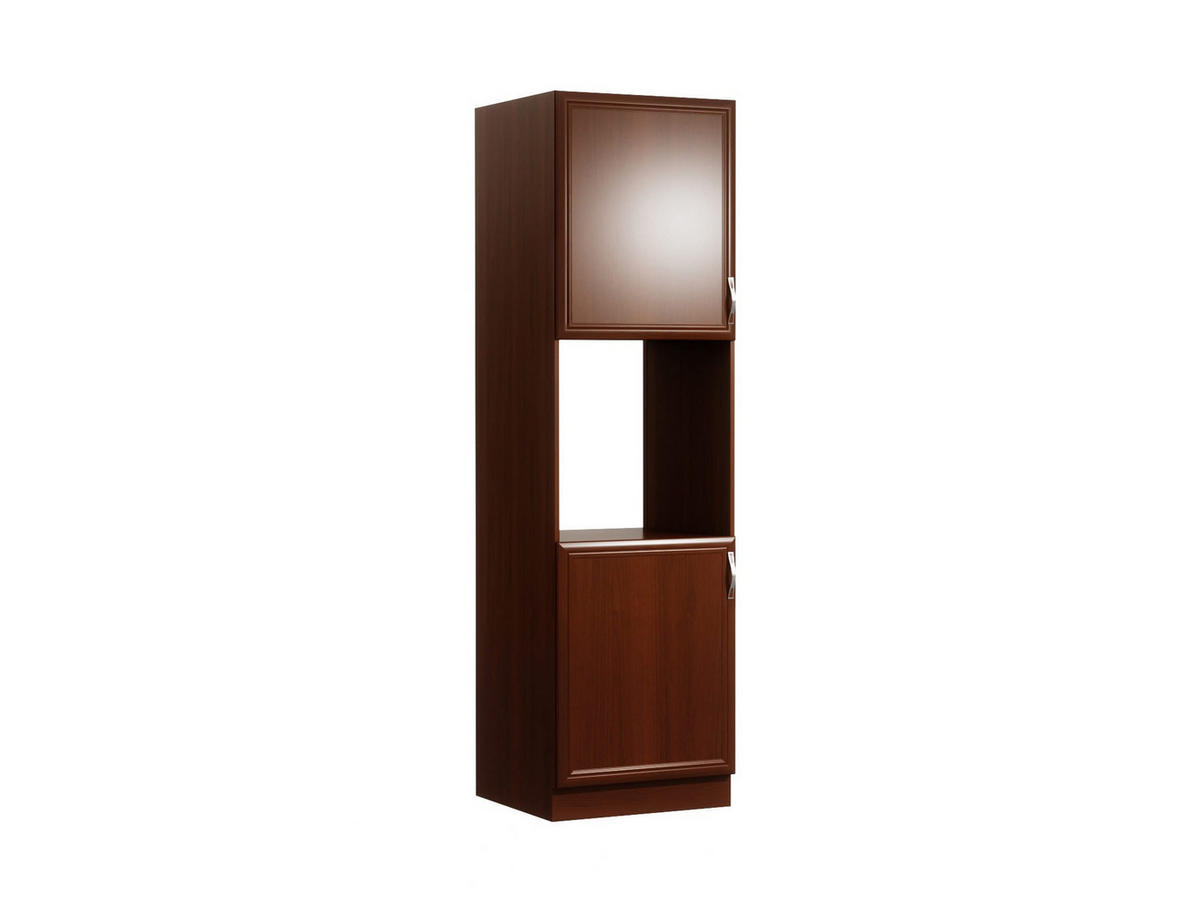 MIKROWELLENUMBAUSCHRANK D60P – Sycylia Milano – Milano / Walnuss / Rechts - Walnussfarben, Holzwerkstoff (60/212/58cm) - ROYAL24_MARKT