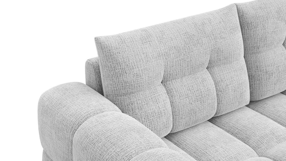 SOFA CLOUDI 2,5-Sitzer, hellgrau - Hellgrau/Schwarz, Holz/Textil (211/89/104cm) - Courtois Laville