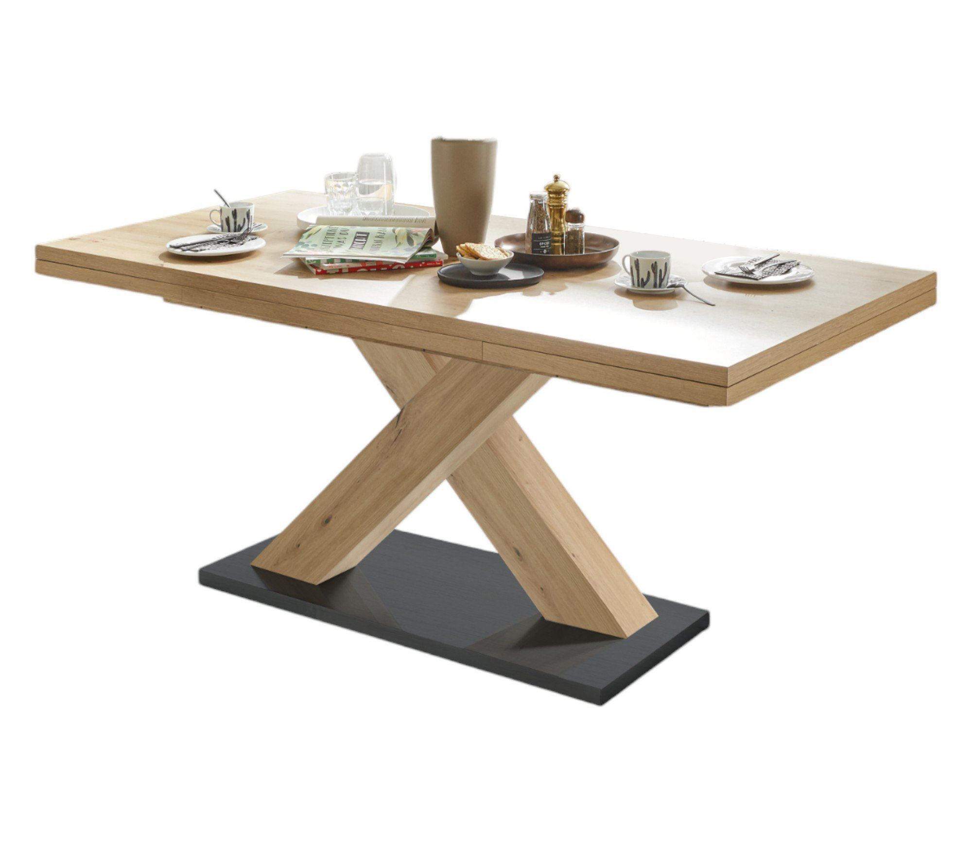 ESSTISCH ausziehbar Elene 180x90x76 Asteiche - Eiche Artisan, Holzwerkstoff (180/90/76cm) - 58aufmkessel