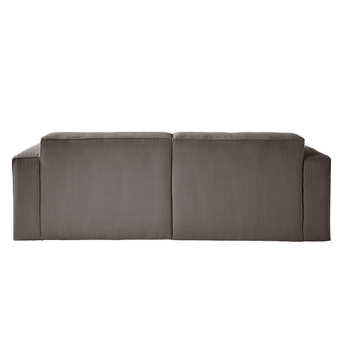 3-SITZER SOFA - Dunkelbraun, Textil (240/75/96cm) - home24